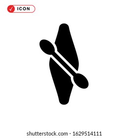 kayak icon or logo isolated sign symbol vector illustration - high quality black style vector icons
