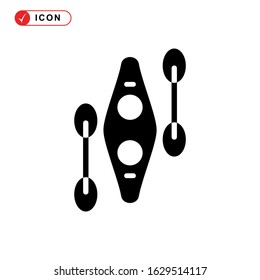 kayak icon or logo isolated sign symbol vector illustration - high quality black style vector icons

