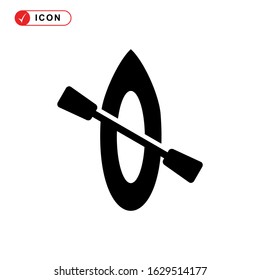 kayak icon or logo isolated sign symbol vector illustration - high quality black style vector icons
