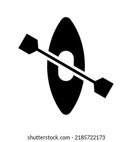 kayak icon or logo isolated sign symbol vector illustration - high quality black style vector icons
