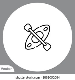 Kayak icon sign vector,Symbol, logo illustration for web and mobile