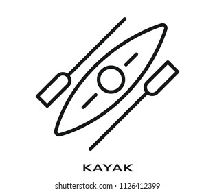Kayak icon signs