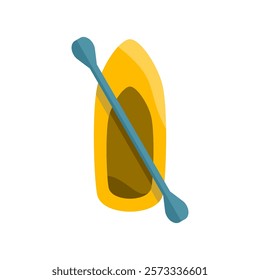 kayak icon, simple flat style, logo sign symbol vector illustration pictogram, isolated on white for mobile app