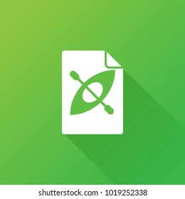 kayak icon. sport sign