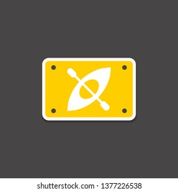 kayak icon. sport sign
