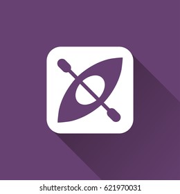 Kayak icon. sport sign