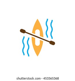kayak icon vector