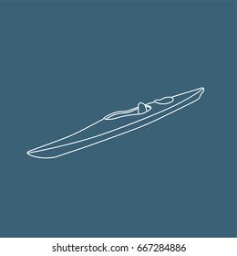 Kayak icon, vector illustration design. Boats collection.