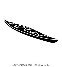 Kayak icon vector. Kayak illustration sign. Rowing symbol or logo.