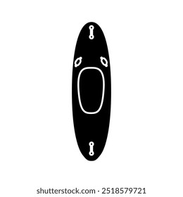 Kayak icon vector. Kayak illustration sign. Rowing symbol or logo.