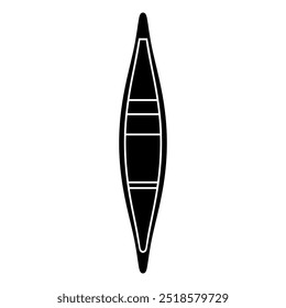 Kayak icon vector. Kayak illustration sign. Rowing symbol or logo.