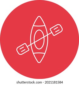 Kayak icon vector image. Can also be used for web apps, mobile apps and print media.