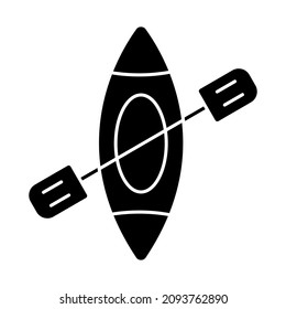 Kayak icon vector image. Can also be used for web apps, mobile apps and print media.