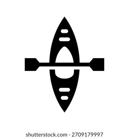 Ilustração de design de símbolo de vetor de ícone Kayak