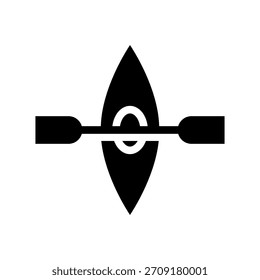 Ilustração de design de símbolo de vetor de ícone Kayak