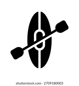Ilustração de design de símbolo de vetor de ícone Kayak
