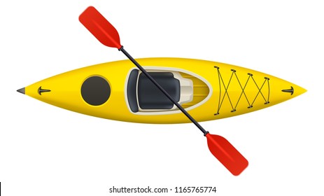 kayak isolated on white