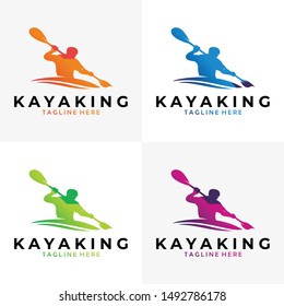Kayak Logo Design Icon Vector