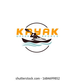 Kayak logo design vector stock