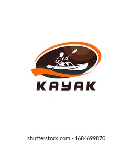 Kayak logo design vector stock