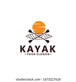 Kayak Logo Vector Design Image Stock