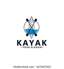 Kayak Logo Vector Design Image Stock