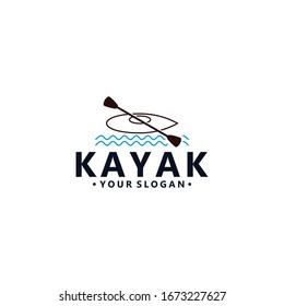 Kayak Logo Vector Design Image Stock