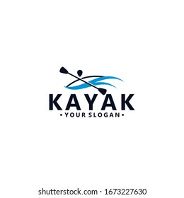 Kayak Logo Vector Design Image Stock