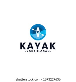 Kayak Logo Vector Design Image Stock