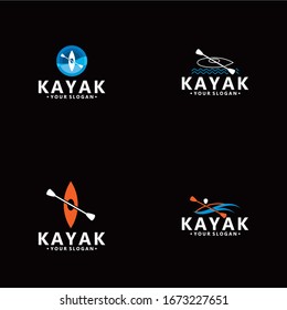 Kayak Logo Vector Design Image Stock