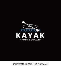 Kayak Logo Vector Design Image Stock