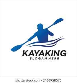 kayak logo vector template illustration design