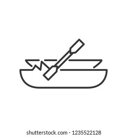 Kayak Modern Simple Vector Icon