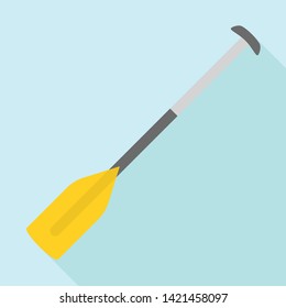 Kayak paddle icon. Flat illustration of kayak paddle vector icon for web design