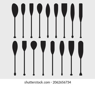 Kayak paddle Printable Vector Illustration.	
