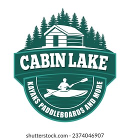 Kayak, Paddleboard and Cabin Rent Logo Design by Himawan Rush X