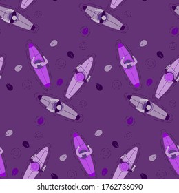 Kayak pattern seamless design. Decoration textile and paper series