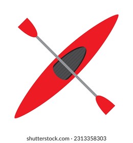 kayak sport icon vector illustration symbol design