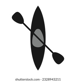 kayak sport icon vector illustration symbol design