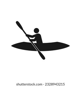 kayak sport icon vector illustration symbol design