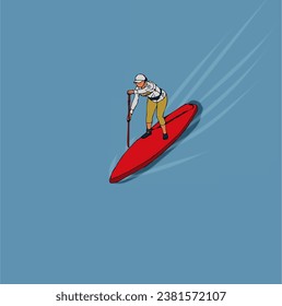 kayak, deporte, deportes acuáticos, niña, mujer, mar, verano, fin de semana, actividad, rafting, vector, ilustración