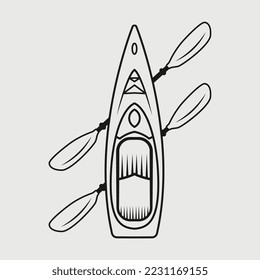 Kayak SVG Printable Vector Design