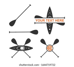 Kayak Symbol. Kayak Logo Icon Vector Illustration.