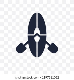 Kayak transparent icon. Kayak symbol design from Transportation collection.