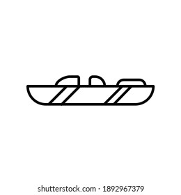 kayak Transportation Vehicle line icon