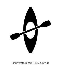 Kayak vector icon.