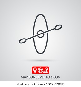 Kayak vector icon 