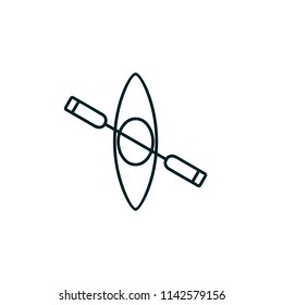 Kayak Vector Icon