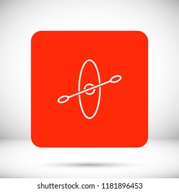Kayak vector icon 