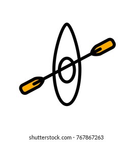 kayak vector icon